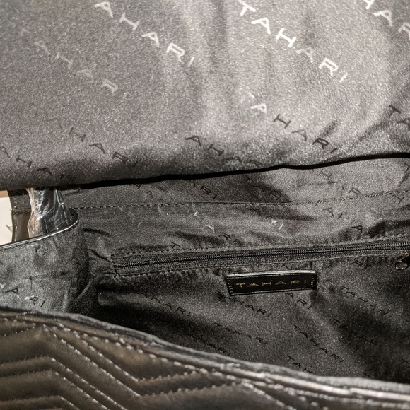 New Tahari Shoulder Strap, Tote  Handbag, Black, With Tags - Picture 3 of 7